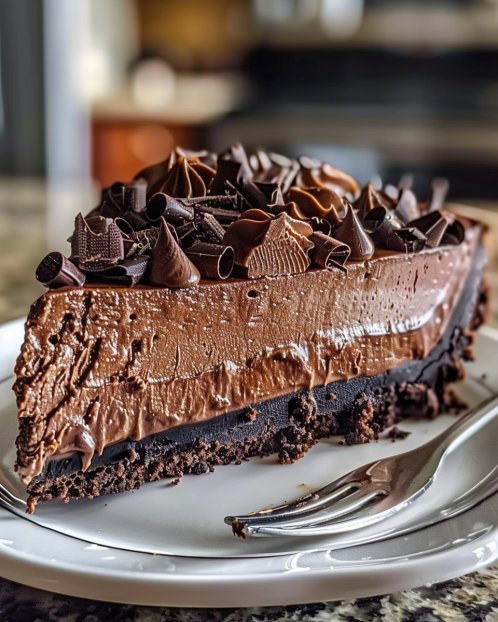 Triple Chocolate Mousse Cheesecake