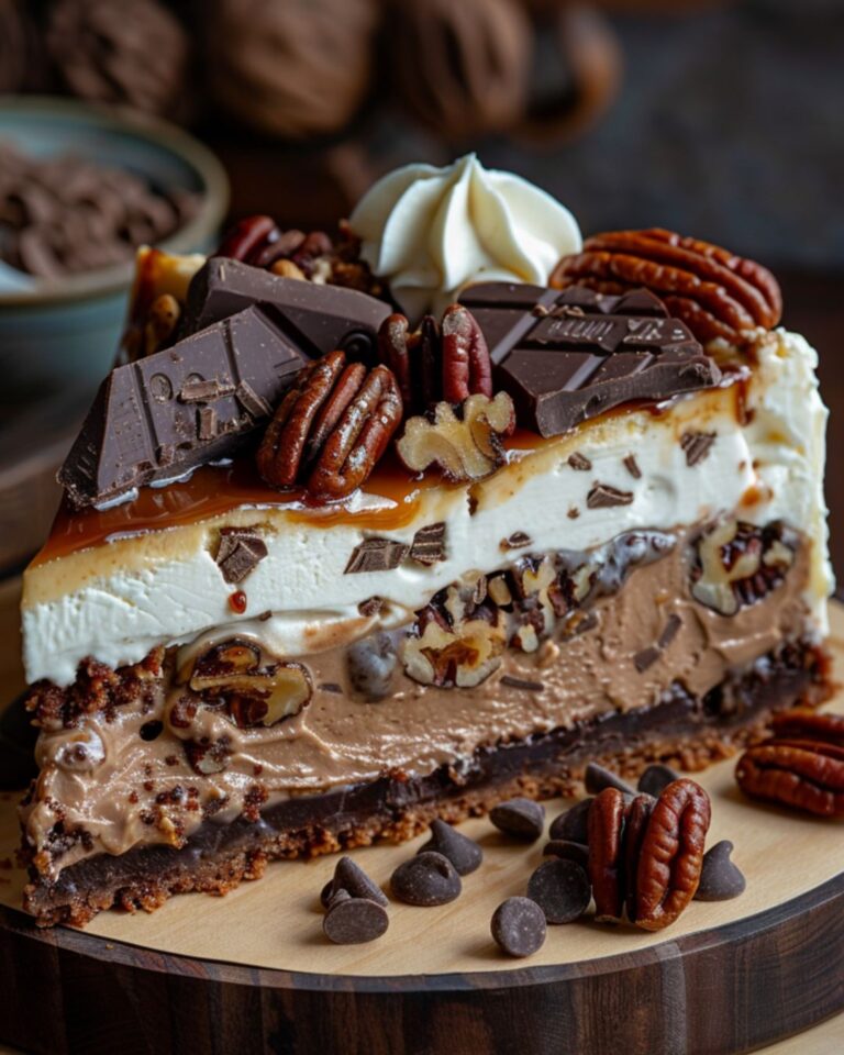 No-Bake German Chocolate Cheesecake