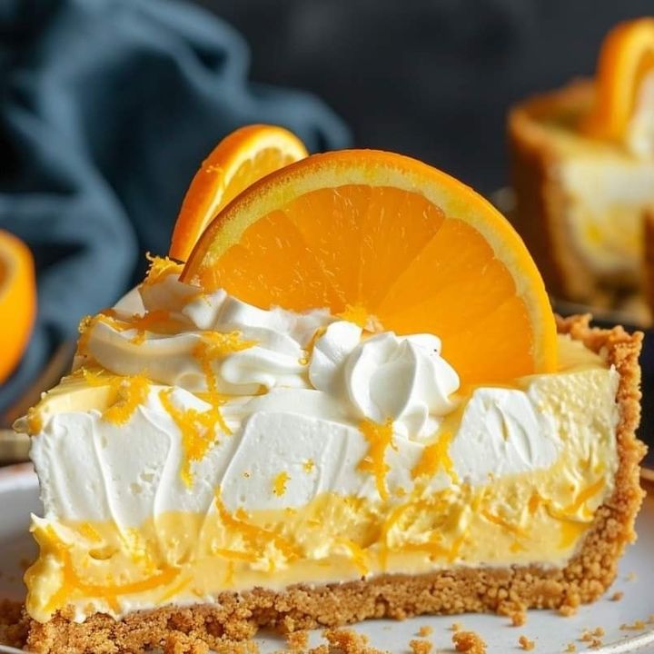 No-Bake Orange Creamsicle Cheesecake