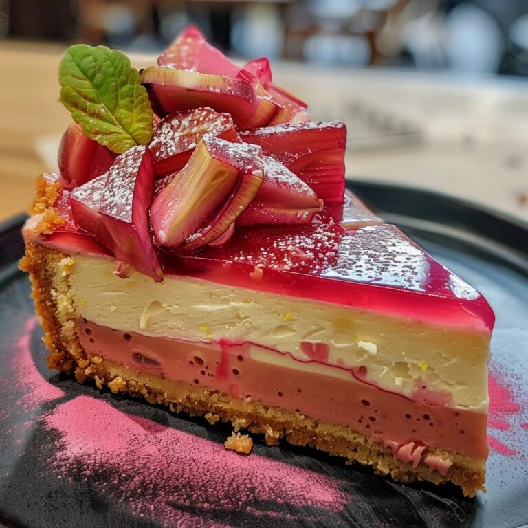 Rhubarb Cheesecake