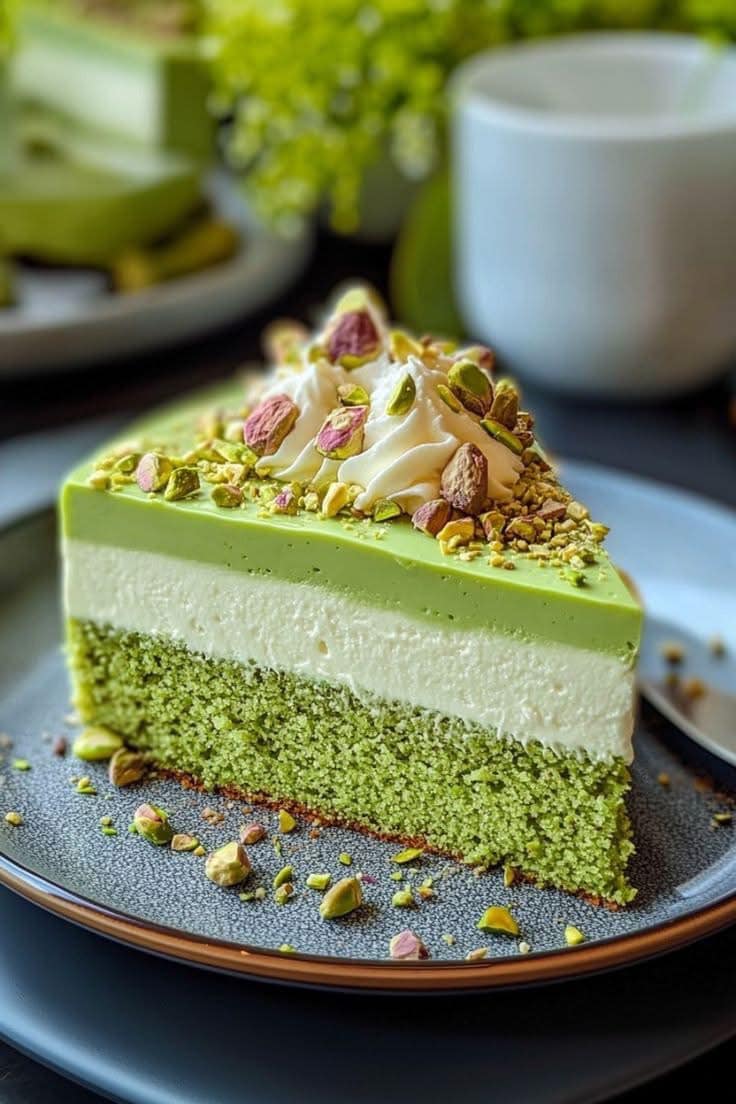 Luscious Pistachio Cream Cake recipes