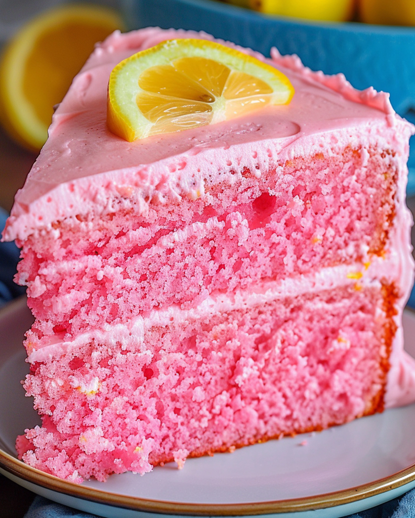 Delightful Summer Pink Lemonade Cake 