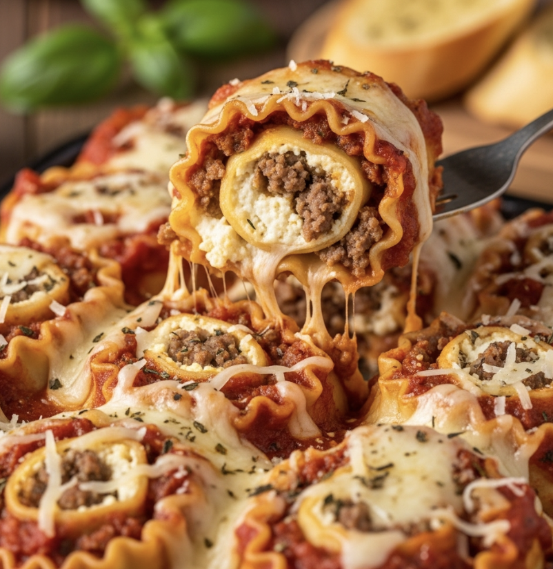 Cheesy Lasagna Rolls 
