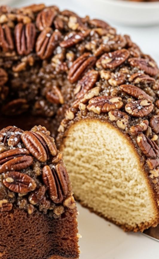 Pecan Upside-Down Bundt Cake