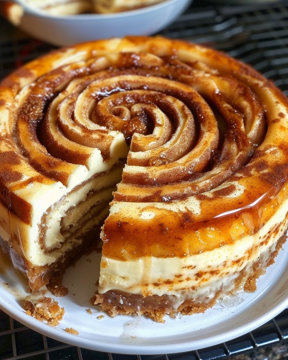 Cinnamon Roll Cheesecake 