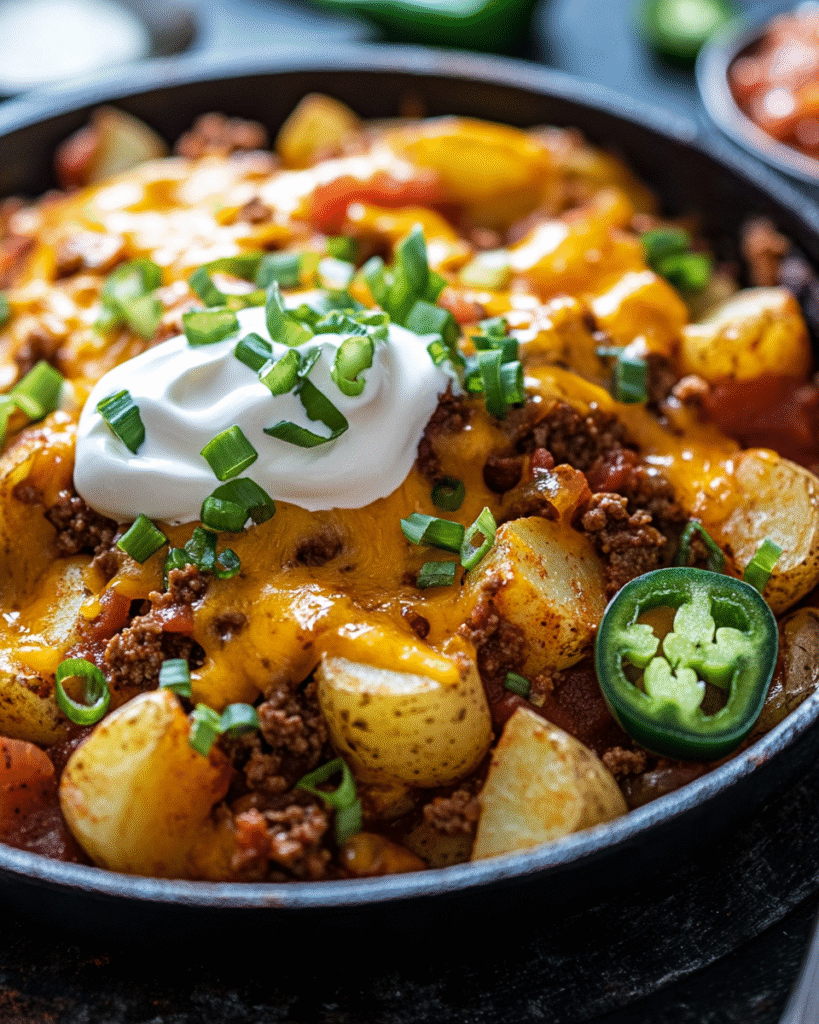 Cheesy Taco Potatoes