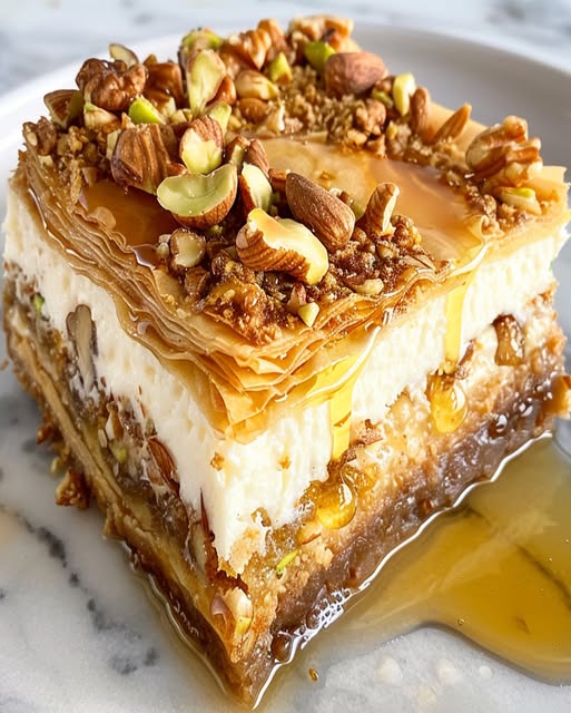 Honey Baklava Cheesecake