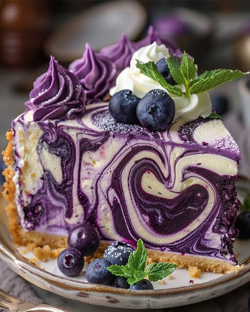 White Cholcolate Blueberry Cheesecake