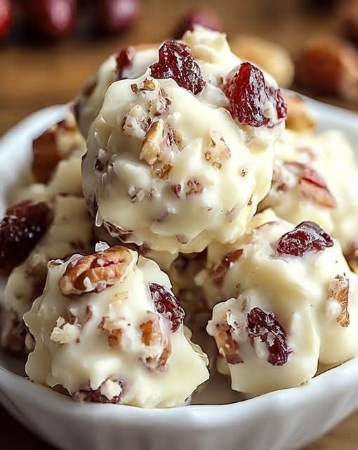 White Chocolate Cranberry Pecan Clusters 🍫✨ | Festive Treats