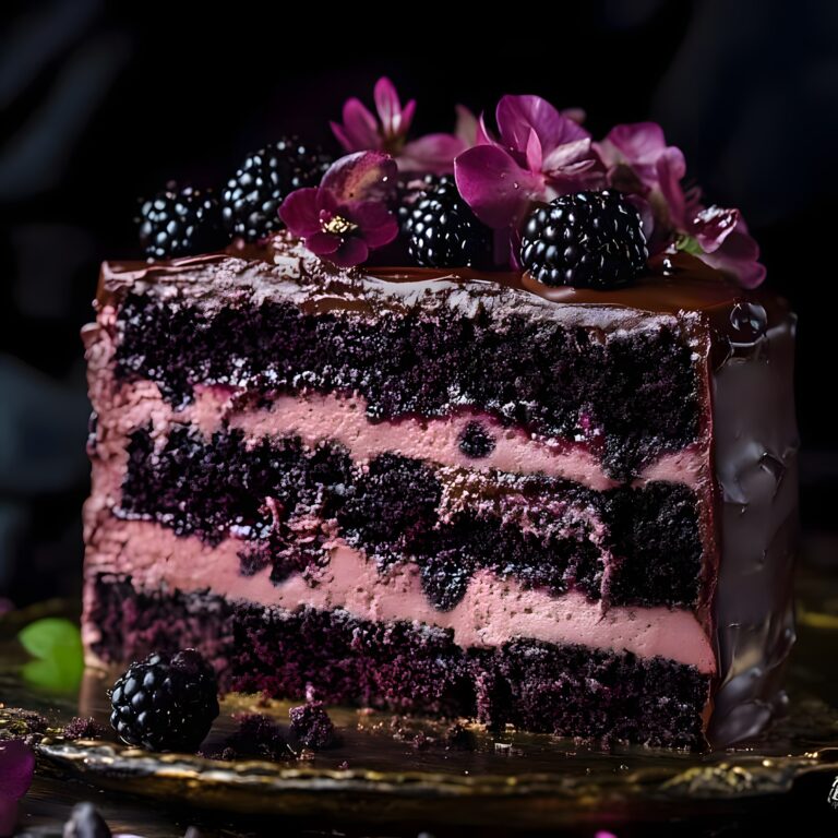  Dark Romance Chocolate Blackberry Cake 