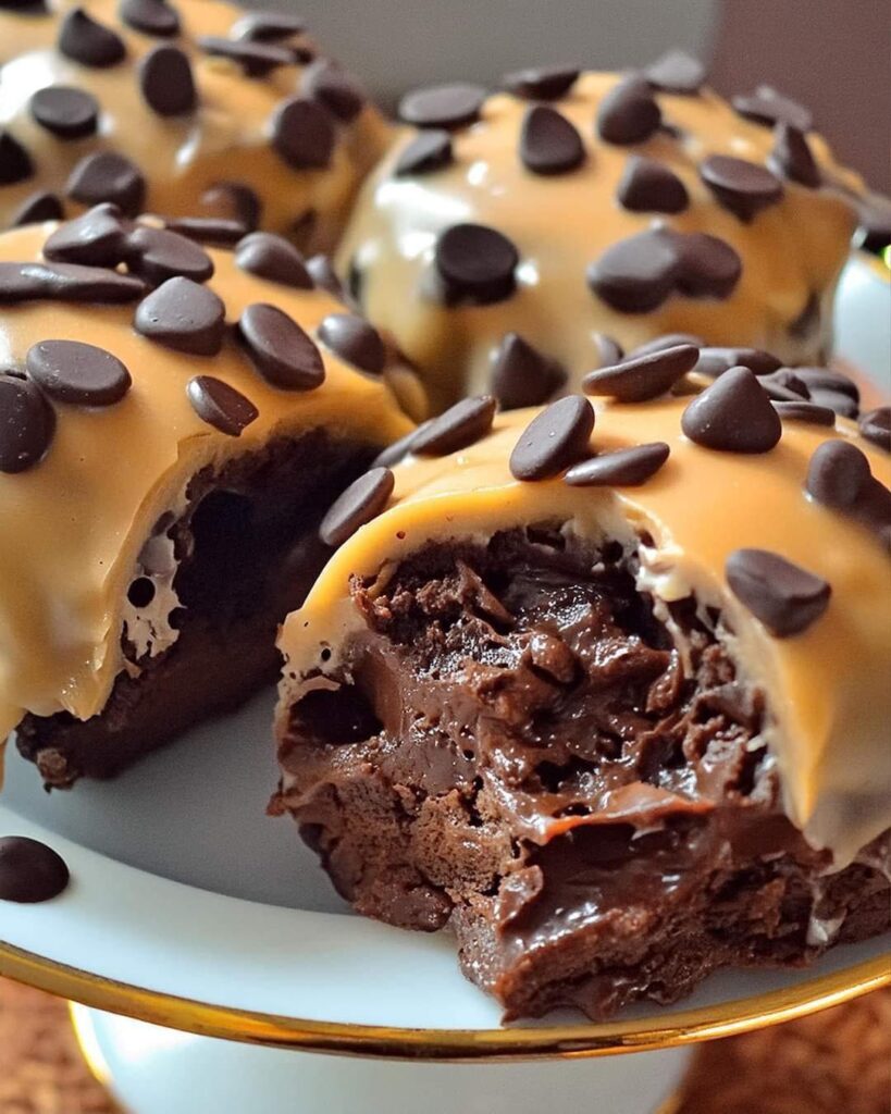 Chocolate Chip Cookie Dough Brownie Bombs