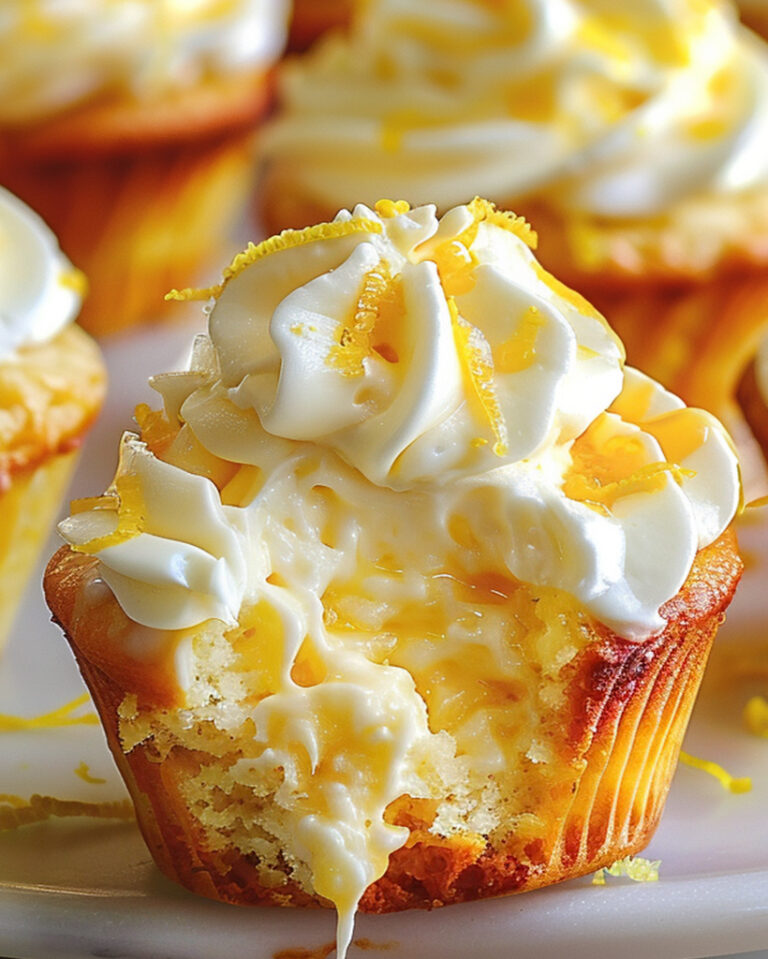Heavenly Lemon Cream Cheese Cupcakes