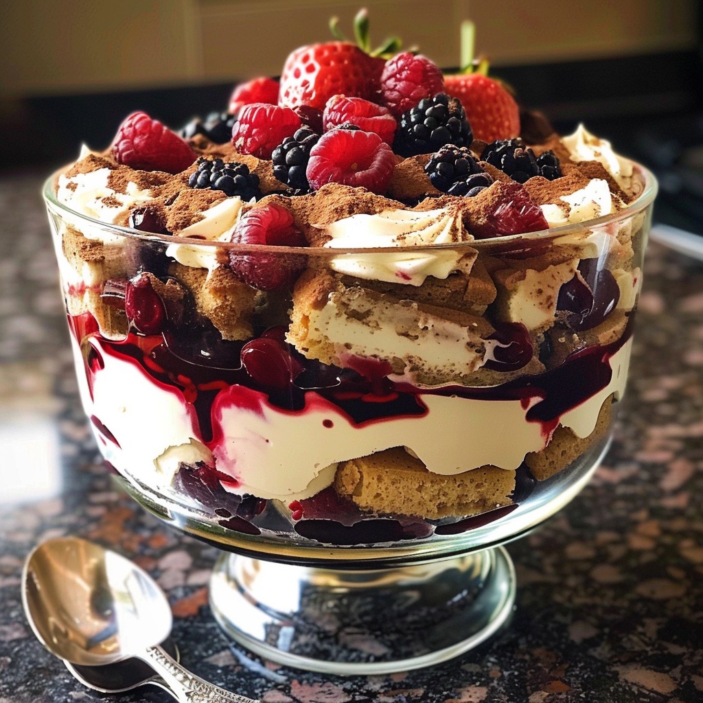 Berry Tiramisu Trifle