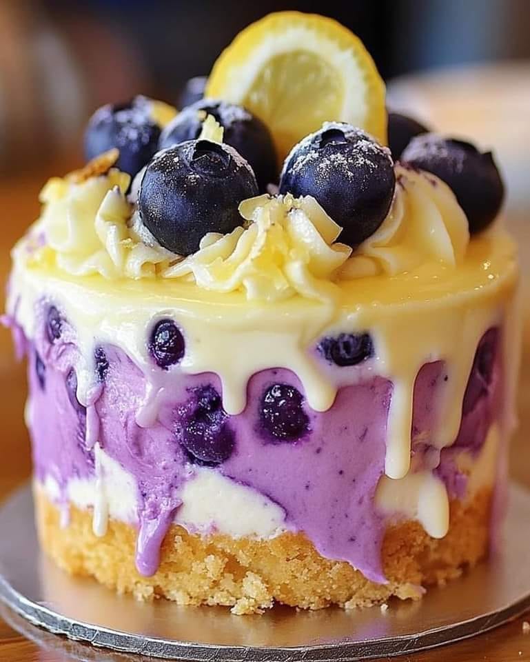 Mini Blueberry Lemon Cheesecake