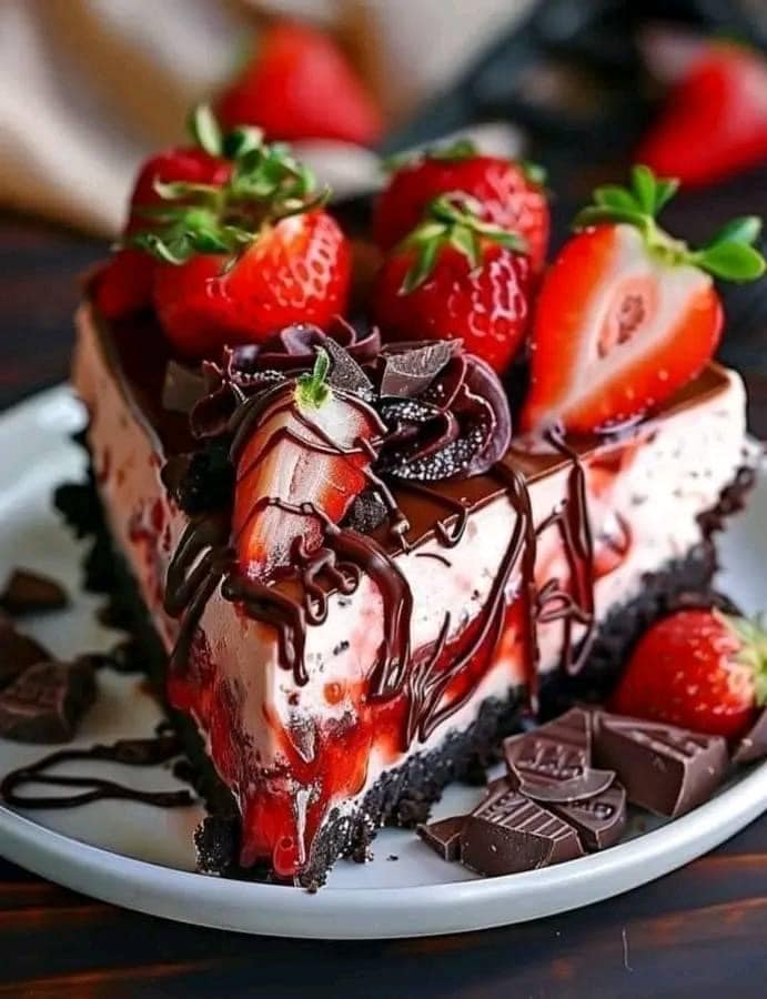 Chocolate Strawberry Cheesecake