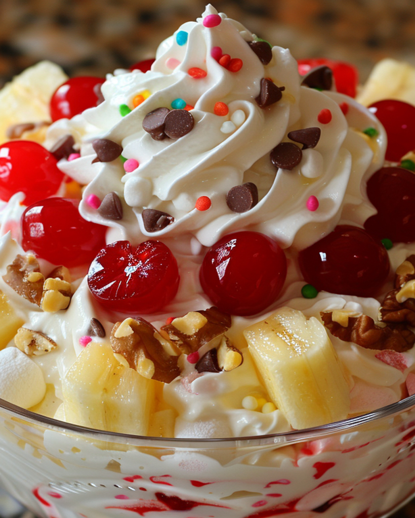 Delightful Banana Split Fluff