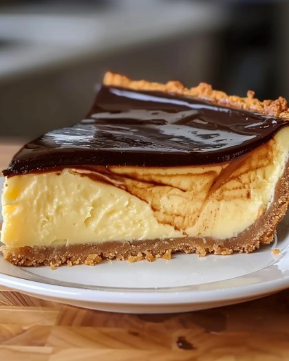 Boston Cream Pie Cheesecake