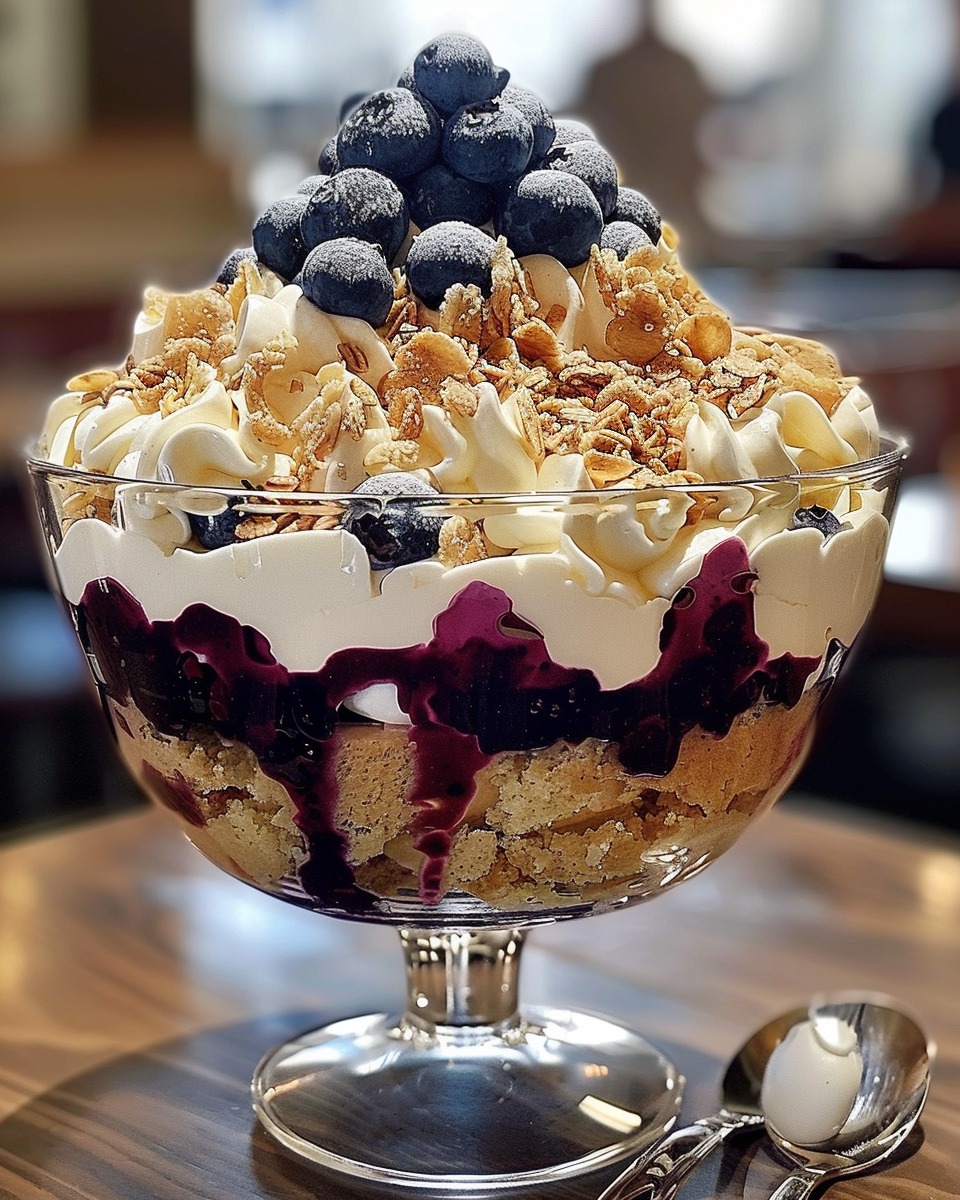 Blueberry Cheesecake Trifle Delight