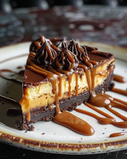 Caramel Brownie Cheesecake