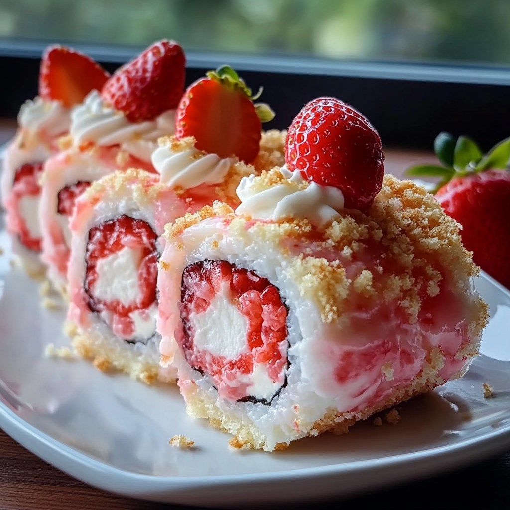 Strawberry Shortcake Sushi