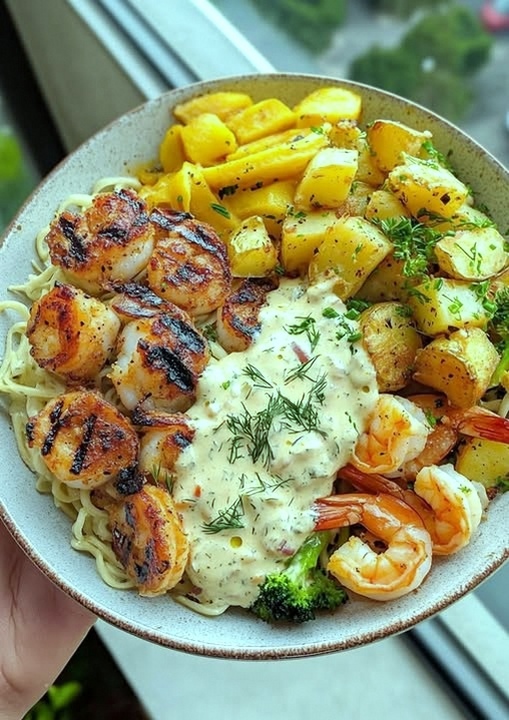 creamy-lemon-garlic-shrimp-chicken-alfredo