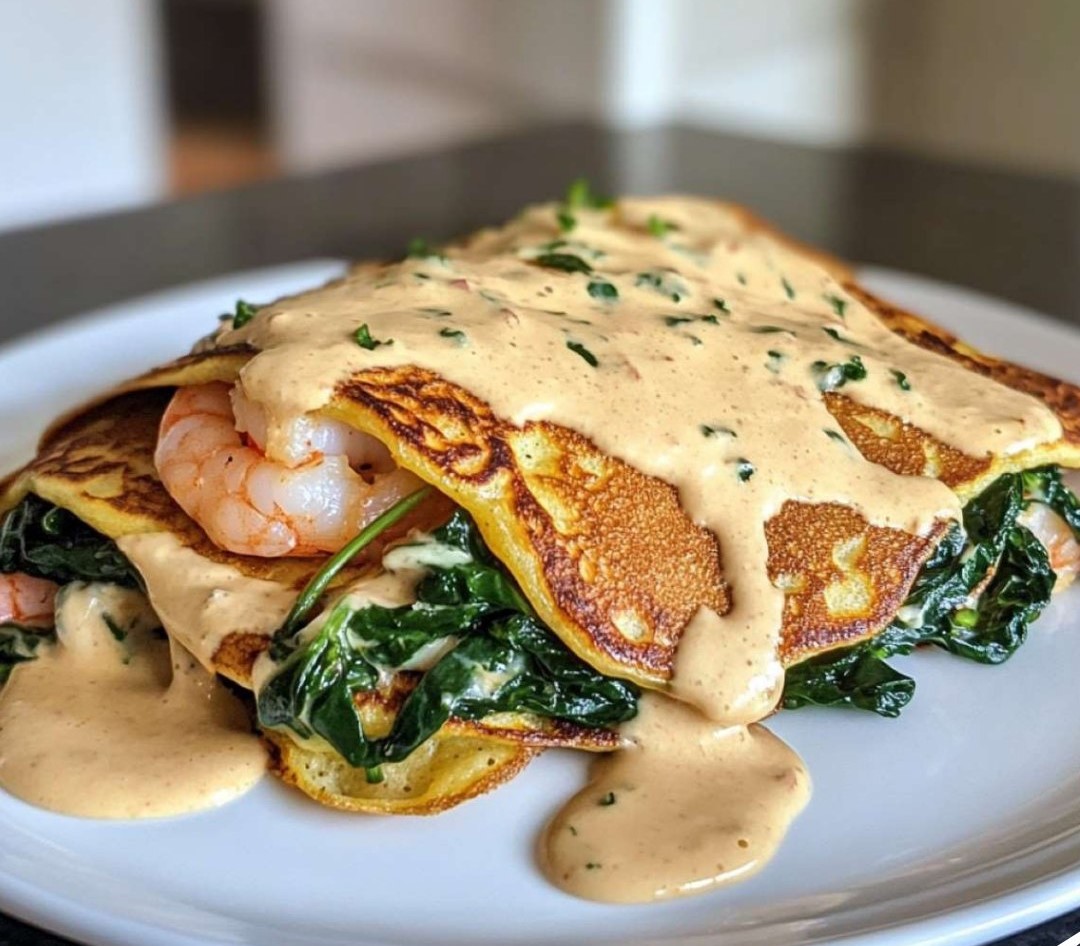 shrimp-spinach-stuffed-crepes-garlic-parmesan-sauce