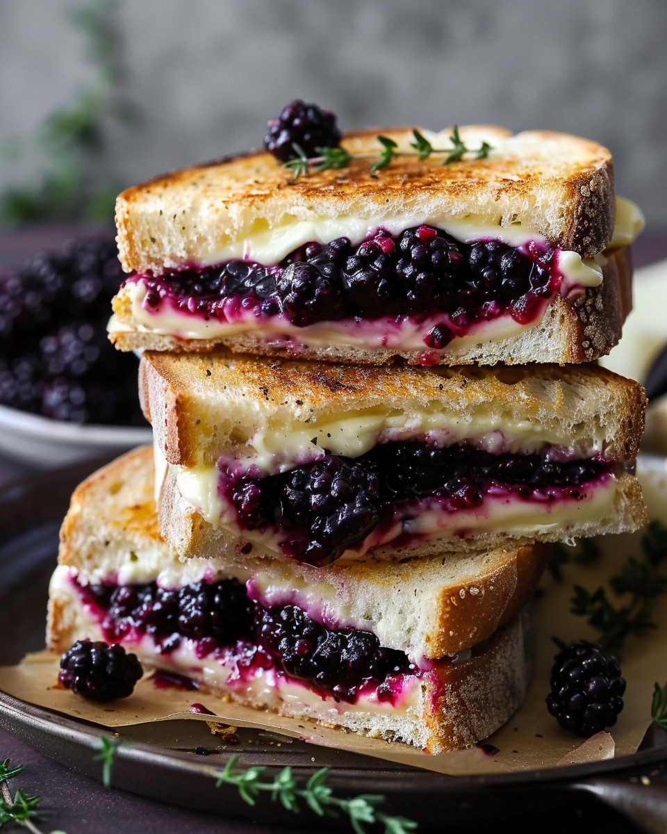 Balsamic-Blackberry -Bliss-Grilled-Cheese