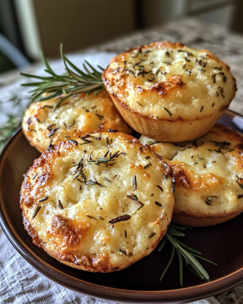 garlic-rosemary-focaccia-muffins-recipe