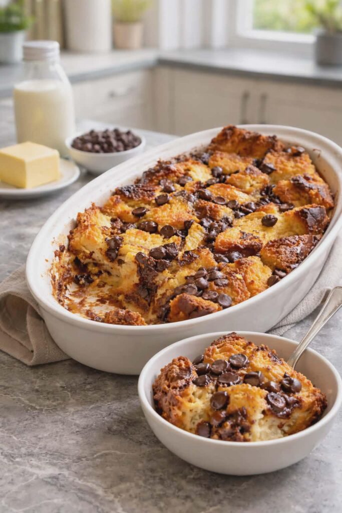brioche-chocolate-chip-pudding