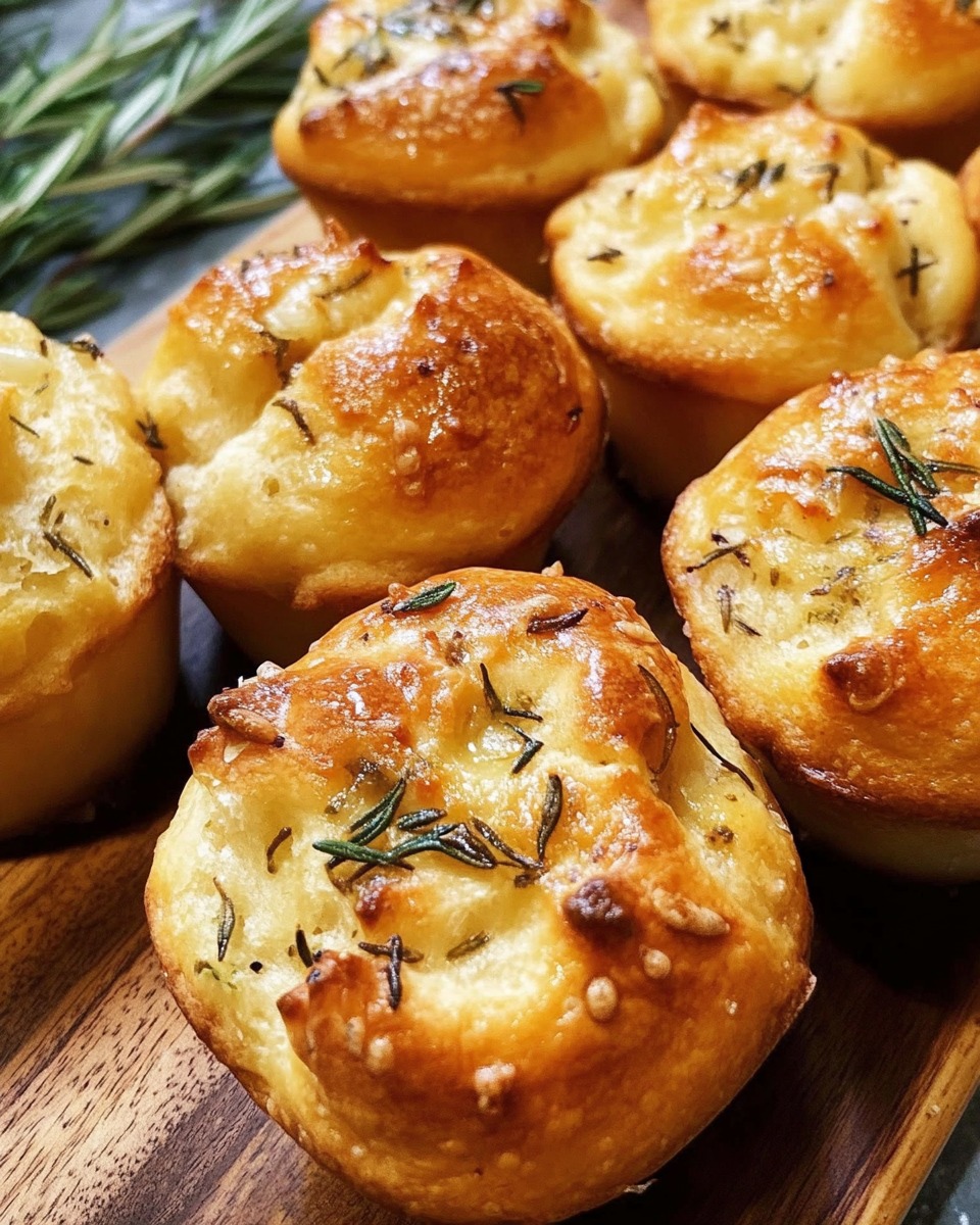 Garlic-Rosemary-Focaccia-Muffins