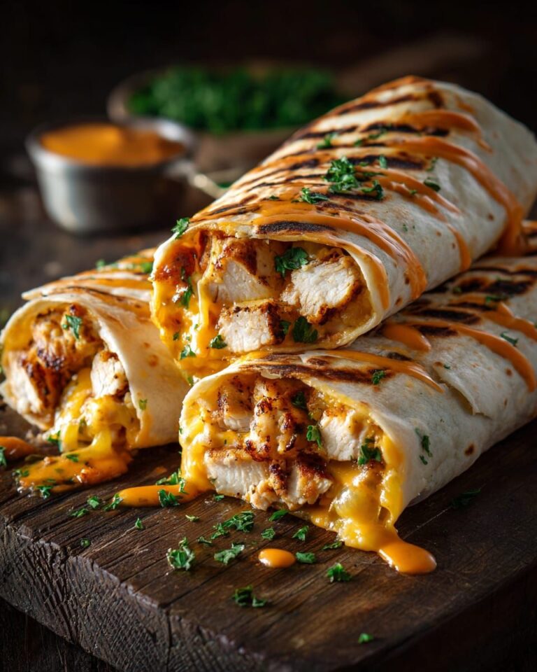 Cheesy-Garlic-Chicken -Wraps