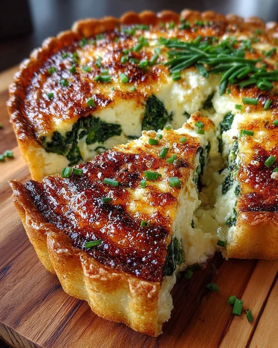 Cottage-Cheese-Spinach-No-Crust-Quiche