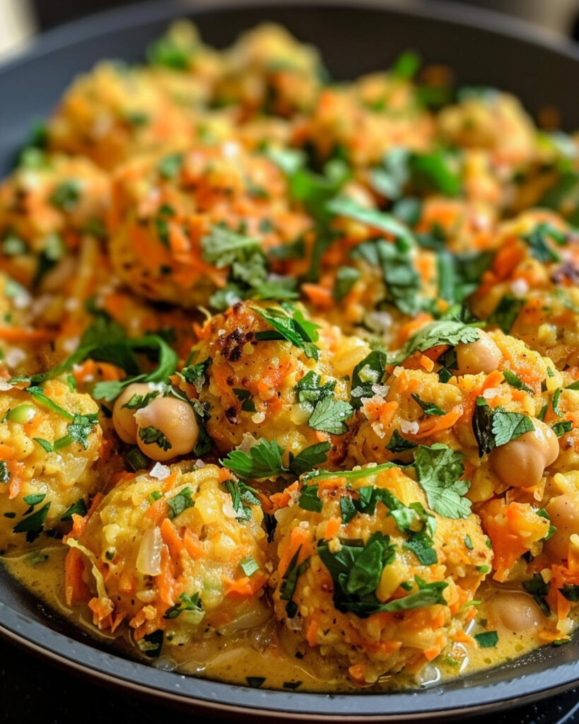 Carrot-and-Chickpea-Balls-in-Coconut-Curry-Sauce