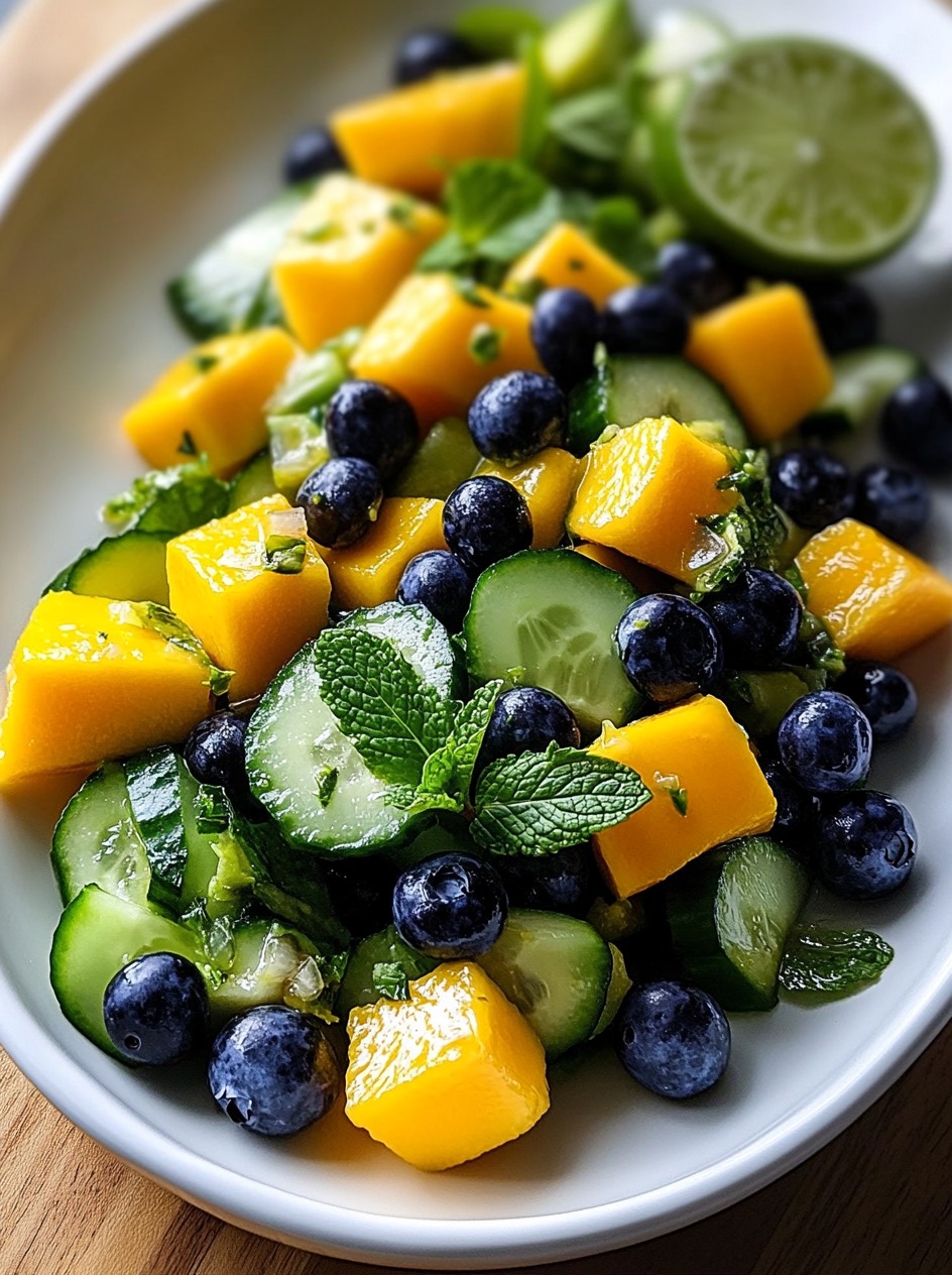 Mango-Cucumber-Blueberry-and-Avocado-Salad