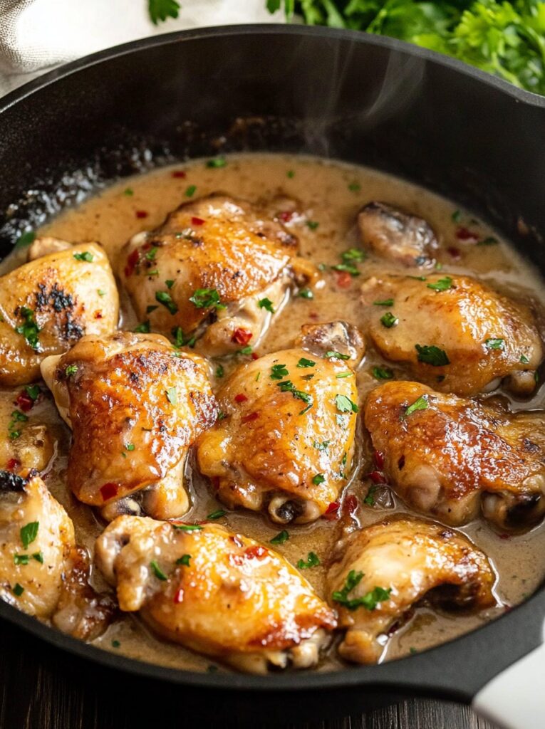 golden-one-pan-hot-honey-butter-chicken-with-sweet-glaze