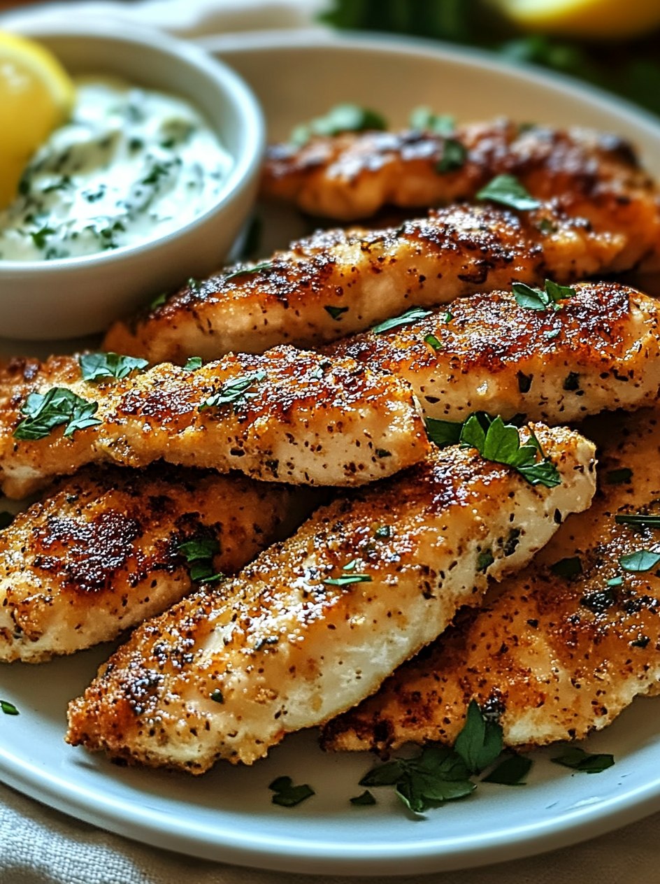 mediterranean-herb-marinated-crispy-greek-chicken-strips