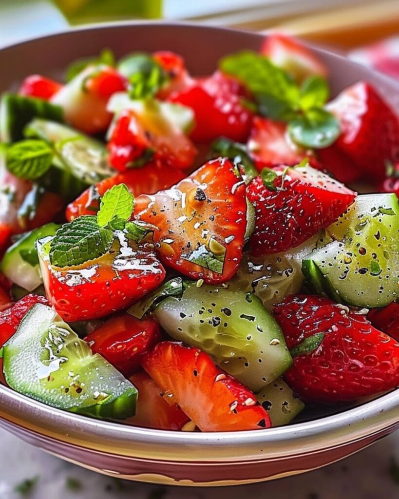 Cucumber-Strawberry-Salad