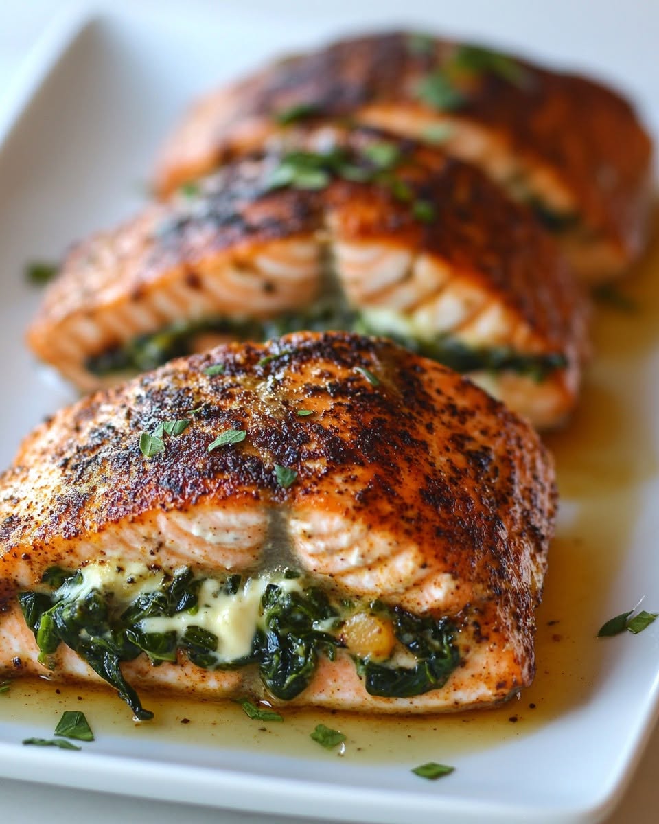 blackened-salmon-stuffed-with-spinach-parmesan