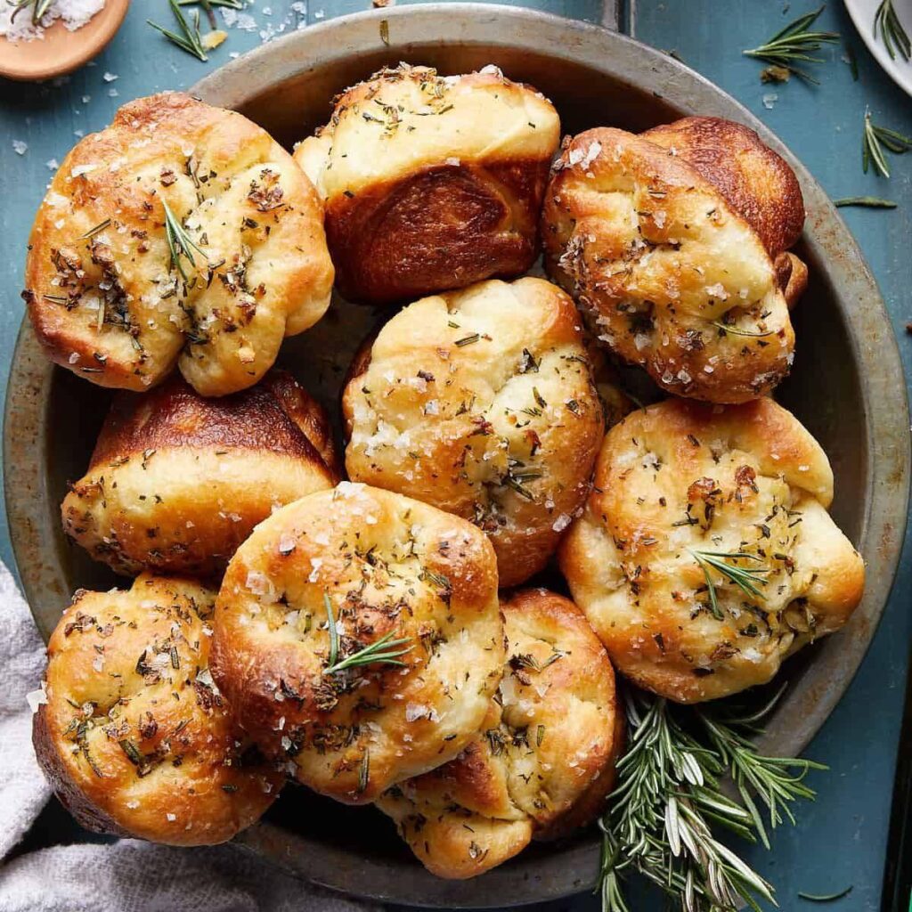 easy-garlic-rosemary-focaccia-muffins