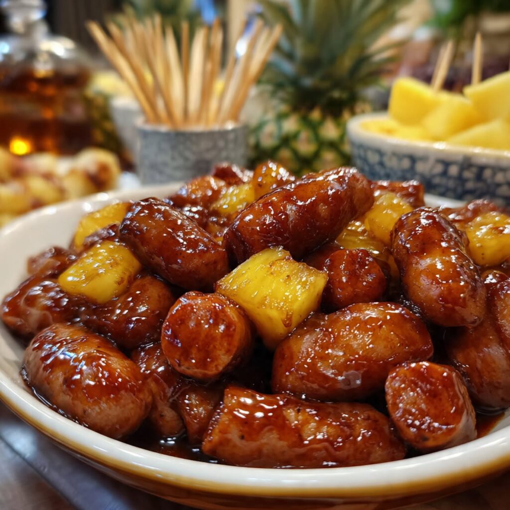 Pineapple-Brown-Sugar-Mississippi-Lil'-Smokies-Bites