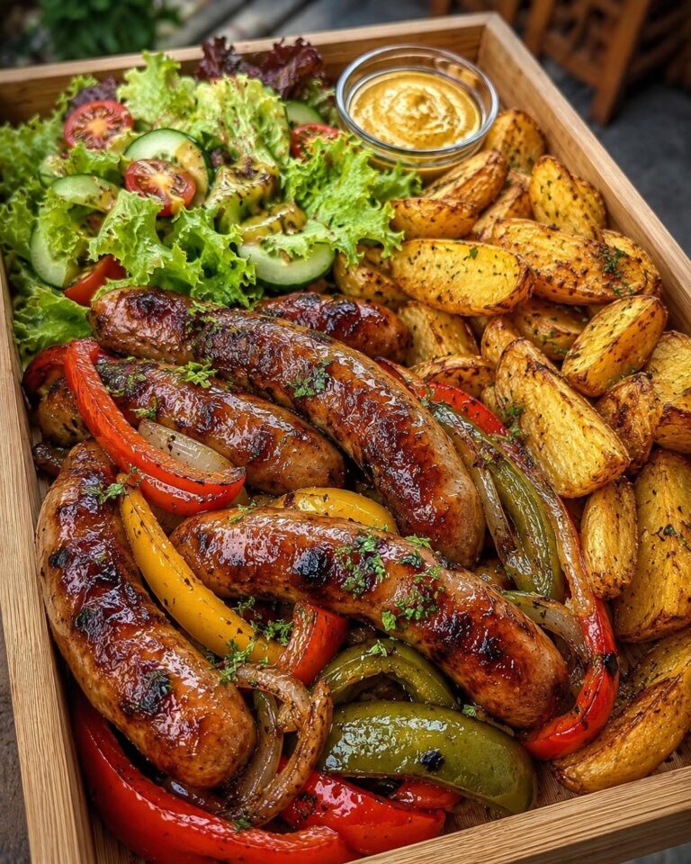 grilled-sausage-potato-tray