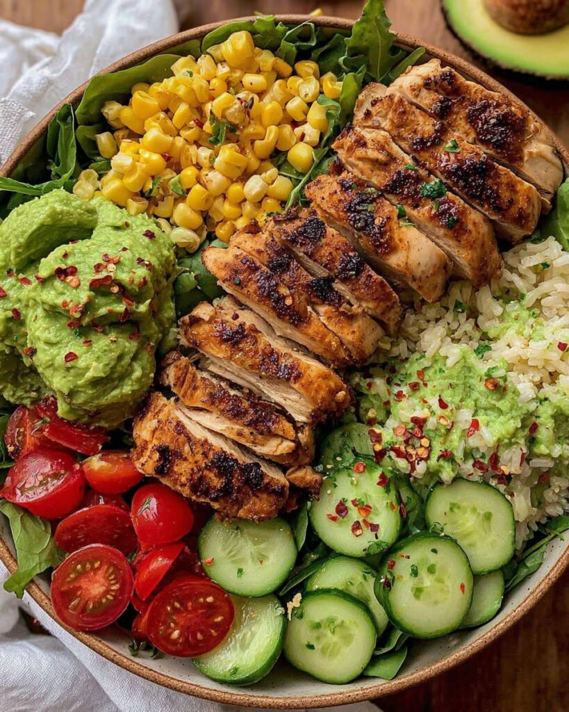 Grilled-Chicken-Avocado-Rice-Bowl
