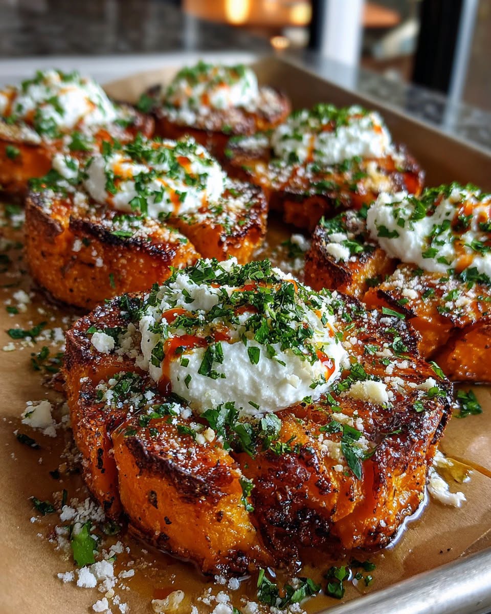 Crispy-Parmesan-Smashed-Sweet-Potatoes-with-Feta-and-Sriracha