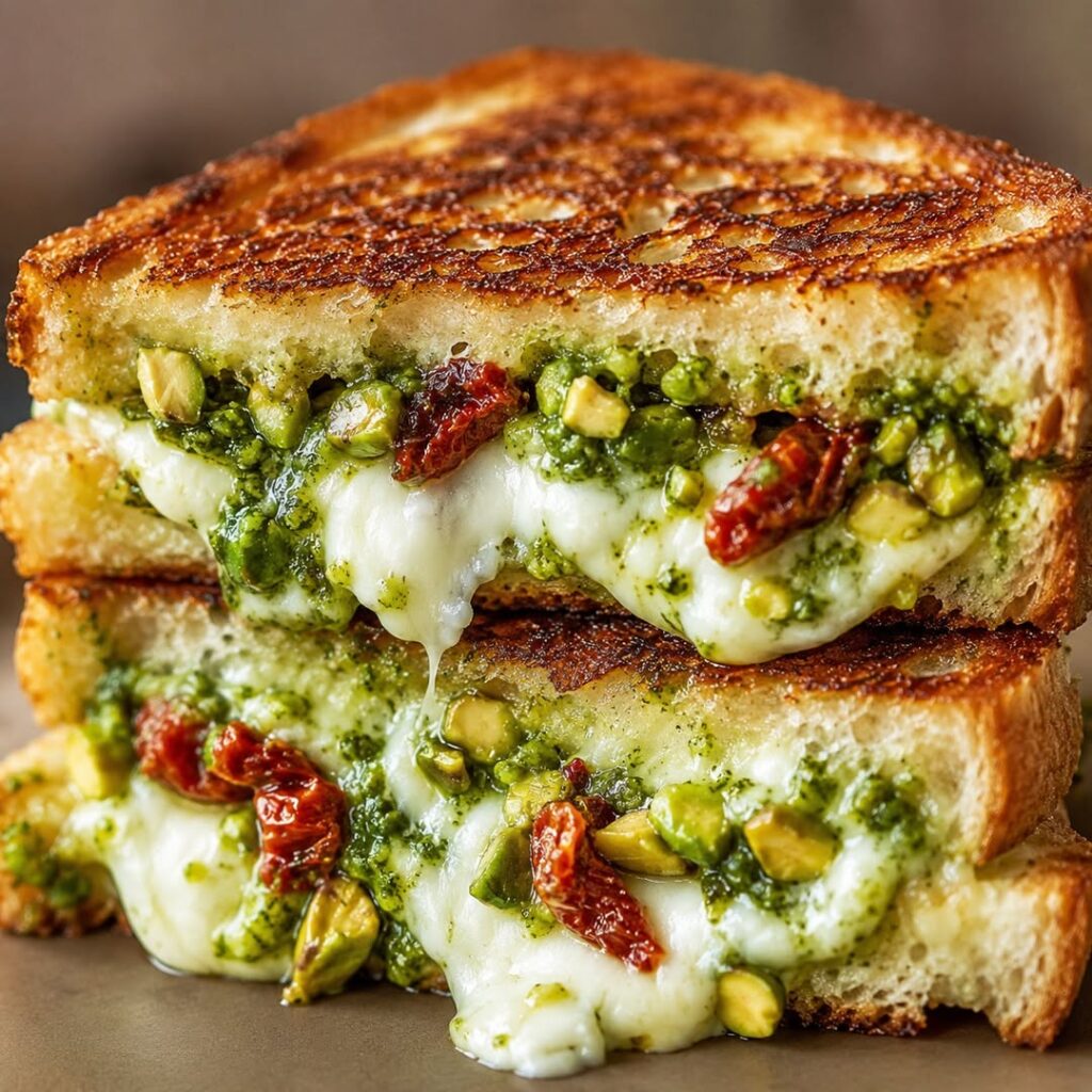 pistachio-pesto-confit-tomato-grilled-sandwich
