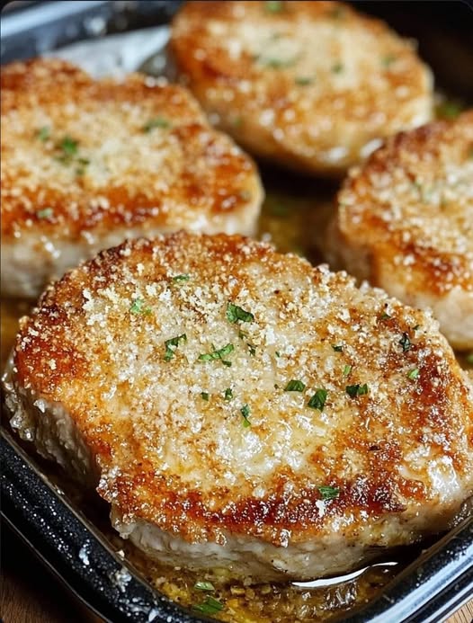 Parmesan Baked Pork Chops