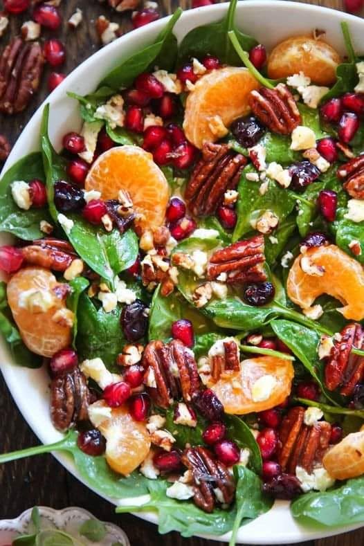 Spinach Mandarin Salad with Honey Balsamic | Easy Summer Salad Recipe