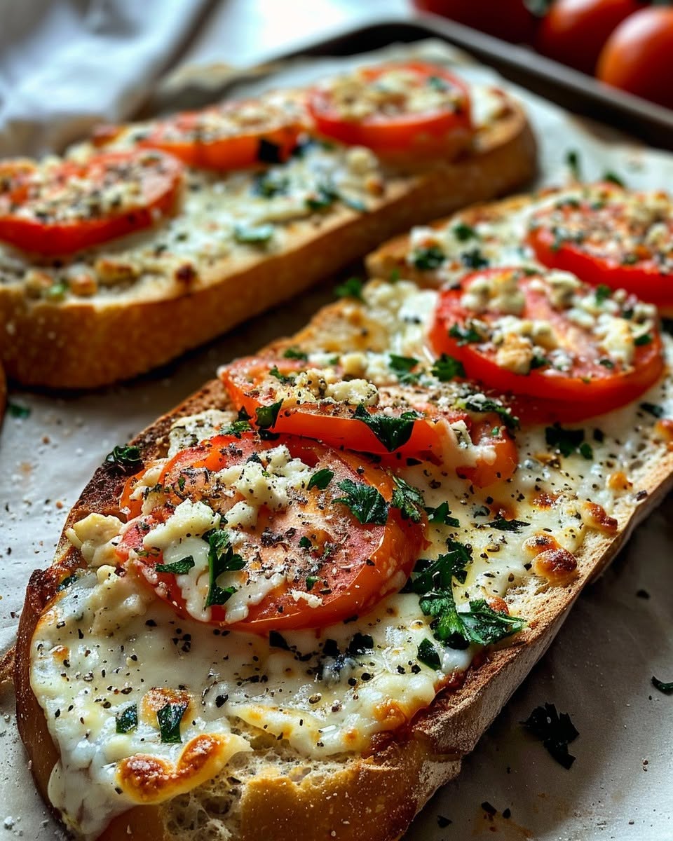 garlic-blue-cheese-baguette-pizza