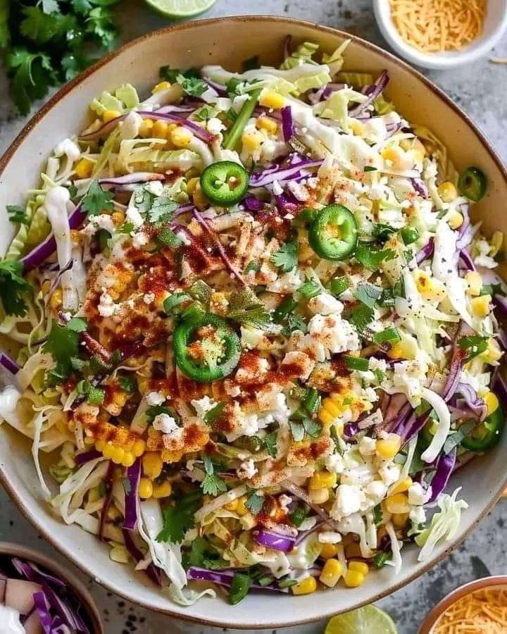 Jalapeño Corn Coleslaw