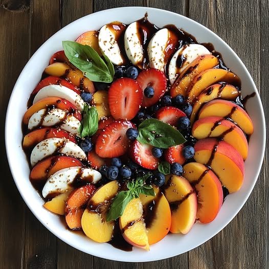 Easy Summer Fruit Caprese Salad