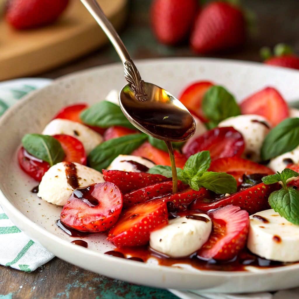Balsamic Strawberry Caprese